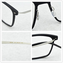 Load image into Gallery viewer, Brand Optical Eye Glasses Frame Men Ultralight Square Prescription Eyeglasses Plastic Titanium TR90 transparent Spectacle frame