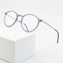 Load image into Gallery viewer, Brand Optical Glasses Frame Men Ultralight round Prescription Eyeglasses Plastic Titanium TR90 transparent Spectacle frame women