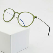 Load image into Gallery viewer, Brand Optical Glasses Frame Men Ultralight round Prescription Eyeglasses Plastic Titanium TR90 transparent Spectacle frame women