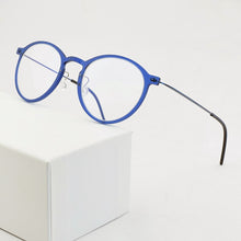 Load image into Gallery viewer, Brand Optical Glasses Frame Men Ultralight round Prescription Eyeglasses Plastic Titanium TR90 transparent Spectacle frame women