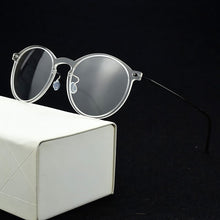 Load image into Gallery viewer, Brand Optical Glasses Frame Men Ultralight round Prescription Eyeglasses Plastic Titanium TR90 transparent Spectacle frame women
