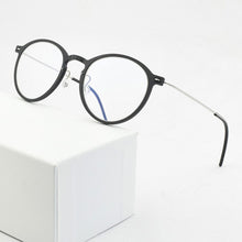 Load image into Gallery viewer, Brand Optical Glasses Frame Men Ultralight round Prescription Eyeglasses Plastic Titanium TR90 transparent Spectacle frame women