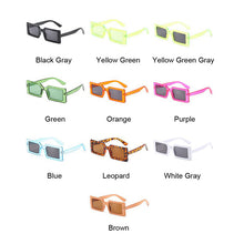 Load image into Gallery viewer, Brand Oval Green Square Sunglasses Women Designer Sun Glasses Male Female Vintage Purple Ladies Traveling Style Eyewear