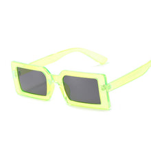 Load image into Gallery viewer, Brand Oval Green Square Sunglasses Women Designer Sun Glasses Male Female Vintage Purple Ladies Traveling Style Eyewear