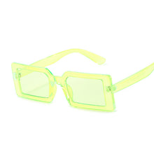 Load image into Gallery viewer, Brand Oval Green Square Sunglasses Women Designer Sun Glasses Male Female Vintage Purple Ladies Traveling Style Eyewear