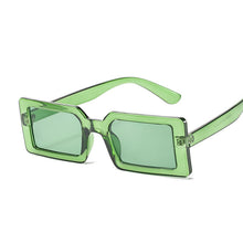 Load image into Gallery viewer, Brand Oval Green Square Sunglasses Women Designer Sun Glasses Male Female Vintage Purple Ladies Traveling Style Eyewear