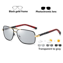 Carica l'immagine nel visualizzatore di Gallery, Brand Polarized Pochromic Sunglasses Men Day Night Vision Dual Eyes Protect Sun Glasses Unisex driving goggles oculos de sol