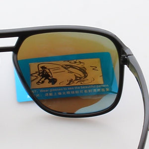 Brand Polarized Sunglasses Men 2023 Retro Leisure Sun Glasses Driving Eyeglasses Outdoor Yellow Night Vision