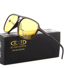 Load image into Gallery viewer, Brand Polarized Sunglasses Men 2023 Retro Leisure Sun Glasses Driving Eyeglasses Outdoor Yellow Night Vision