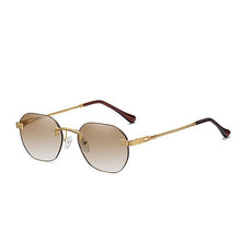 Load image into Gallery viewer, Brand Punk Gradient Small Sunglasses Women Men 90s Candy Rimless Shades Travel Driving Sun Glasses Men Unisex Zonnebril Dames