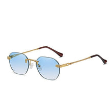 Load image into Gallery viewer, Brand Punk Gradient Small Sunglasses Women Men 90s Candy Rimless Shades Travel Driving Sun Glasses Men Unisex Zonnebril Dames
