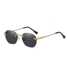 Load image into Gallery viewer, Brand Punk Gradient Small Sunglasses Women Men 90s Candy Rimless Shades Travel Driving Sun Glasses Men Unisex Zonnebril Dames