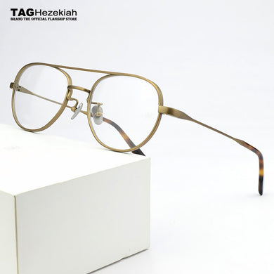 Brand Pure Titanium Glasses Frame Men Square Myopia Optical Prescription Eyeglass Frame Women 2023 retro Ultralight Eyewear