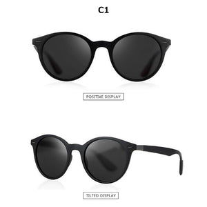 Brand Retro Polarized Sunglasses Women round TR90 Design Classic Sun Glasses Female UV400 vintage Sunglasses Polarized Men 2023