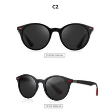 Load image into Gallery viewer, Brand Retro Polarized Sunglasses Women round TR90 Design Classic Sun Glasses Female UV400 vintage Sunglasses Polarized Men 2023