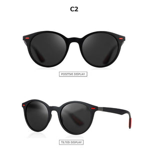 Brand Retro Polarized Sunglasses Women round TR90 Design Classic Sun Glasses Female UV400 vintage Sunglasses Polarized Men 2023