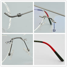 Load image into Gallery viewer, Brand Rimless optical glasses frame Women eyeglasses prescription myopia computer eye glasses frames for men spectacle frames