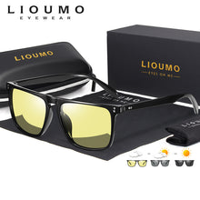 Load image into Gallery viewer, Brand Rivet Square Photochromic Sunglasses Men Polarized Women Driving Sun Glasses Day Night Vision Anti-Glare zonnebril heren