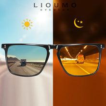Load image into Gallery viewer, Brand Rivet Square Photochromic Sunglasses Men Polarized Women Driving Sun Glasses Day Night Vision Anti-Glare zonnebril heren