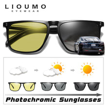 Load image into Gallery viewer, Brand Rivet Square Photochromic Sunglasses Men Polarized Women Driving Sun Glasses Day Night Vision Anti-Glare zonnebril heren