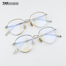 Load image into Gallery viewer, Brand Round titanium glasses frame men eyeglasses women spectacle frames Ultra light Retro eye glasses frames for women