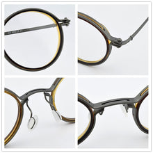 Load image into Gallery viewer, Brand Round titanium glasses frame men spectacle frames myopia eye glasses frames for women optical glasses frame eyeglasses men