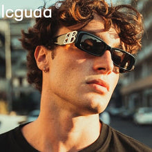 Load image into Gallery viewer, Brand Small Square Steampunk Sunglasses Women Men 2023  Designe Vintage Classic Sexy Sun Glasses Lady Shades UV400 Eyewear