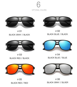 Brand Sport Design Sunglasses Skiing Mirror Driving Shades TR90 Men's HD Polarized Sunglasses Contracted Anti-UV Oculos De Sol