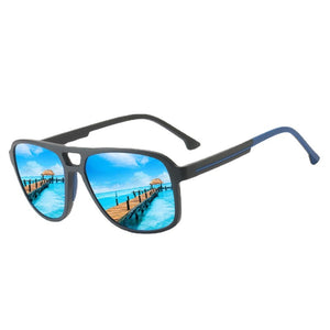 Brand Sport Design Sunglasses Skiing Mirror Driving Shades TR90 Men's HD Polarized Sunglasses Contracted Anti-UV Oculos De Sol