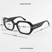 Load image into Gallery viewer, Brand Square eyeglasses women Acetate optical glasses frame men Big box myopia prescription Retro spectacle frames T0917