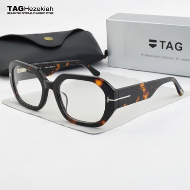 Brand Square eyeglasses women Acetate optical glasses frame men Big box myopia prescription Retro spectacle frames T0917