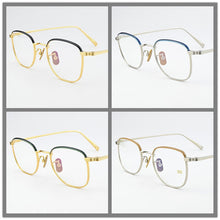 Load image into Gallery viewer, Brand Square titanium glasses frame men eyeglasses women spectacle frames Ultra light Retro eye glasses frames for women
