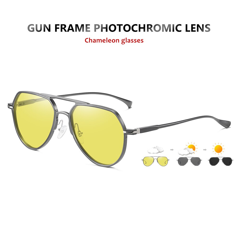 Brand Unisex Photochromic Sunglasses Polarized Day Night Vision Chameleon Glasses Men Women Driving oculos gafas de sol hombre