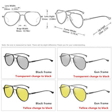Load image into Gallery viewer, Brand Unisex Photochromic Sunglasses Polarized Day Night Vision Chameleon Glasses Men Women Driving oculos gafas de sol hombre