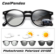 Carica l&#39;immagine nel visualizzatore di Gallery, Marca unisex TR90 montatura fotocromatica occhiali da sole donna uomo polarizzati occhiali camaleonte giorno notte antiriflesso gafas oculos de sol 