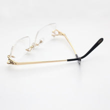 Load image into Gallery viewer, Brand Vintage Style Optical Prescription Glasses Frames  Myopia Rimless Eyewear Reading Eyeglass Frame Women