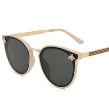 Load image into Gallery viewer, Brand Women&#39;s Sunglasses Oval Metal Frame Little Bee Men&#39;s Sunglasses UV400 Classic Retro Brand Sport  Glasses