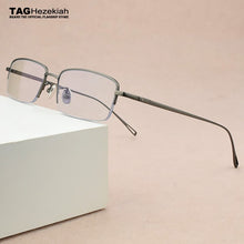 Load image into Gallery viewer, Brand blue light glasses Square Radiation computer Gaming eyeglasses Business goggle spectacle frames titanium glasses frame men