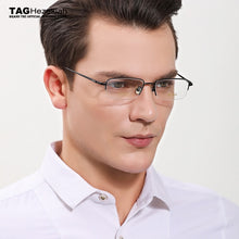 Load image into Gallery viewer, Brand blue light glasses Square Radiation computer Gaming eyeglasses Business goggle spectacle frames titanium glasses frame men