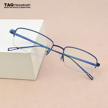 Load image into Gallery viewer, Brand blue light glasses Square Radiation computer Gaming eyeglasses Business goggle spectacle frames titanium glasses frame men