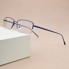 Load image into Gallery viewer, Brand blue light glasses Square Radiation computer Gaming eyeglasses Business goggle spectacle frames titanium glasses frame men