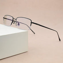 Load image into Gallery viewer, Brand blue light glasses Square Radiation computer Gaming eyeglasses Business goggle spectacle frames titanium glasses frame men