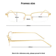 Load image into Gallery viewer, Brand blue light glasses Square Radiation computer Gaming eyeglasses Business goggle spectacle frames titanium glasses frame men