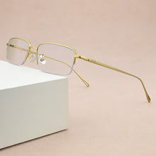 Load image into Gallery viewer, Brand blue light glasses Square Radiation computer Gaming eyeglasses Business goggle spectacle frames titanium glasses frame men