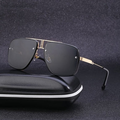Brand designer big frame sunglasses men driving sunshade mirror ladies glasses high-quality birthday gift