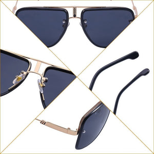 Brand designer big frame sunglasses men driving sunshade mirror ladies glasses high-quality birthday gift