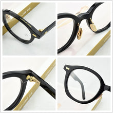 Load image into Gallery viewer, Brand eyeglasses frame women Retro round Glasses Frame men 2023 myopia computer Vintage Handmade designer spectacle 46-23-143