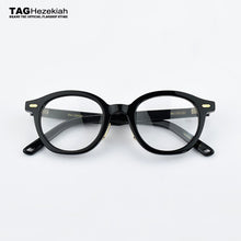 Load image into Gallery viewer, Brand eyeglasses frame women Retro round Glasses Frame men 2023 myopia computer Vintage Handmade designer spectacle 46-23-143