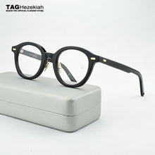 Load image into Gallery viewer, Brand eyeglasses frame women Retro round Glasses Frame men 2023 myopia computer Vintage Handmade designer spectacle 46-23-143