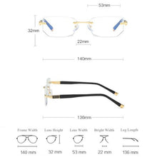 Load image into Gallery viewer, Brand computer blue light glasses Men Reading Glasses Women Diamond cutting  Anti fatigue Hyperopia Presbyopic Eyewear